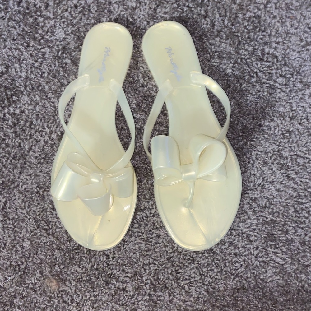 Yellow sandals
